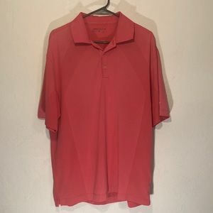 Nike Golf Dri-Fit Men’s Large Pink Vented Polo Shirt